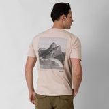 ONDA Men’s Brothers Break T‑Shirt – Beige, Rio Coastline Graphic