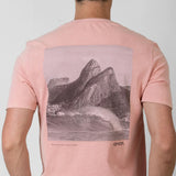 ONDA Men’s Brothers Break T‑Shirt – Salmon, Rio Coastline Graphic