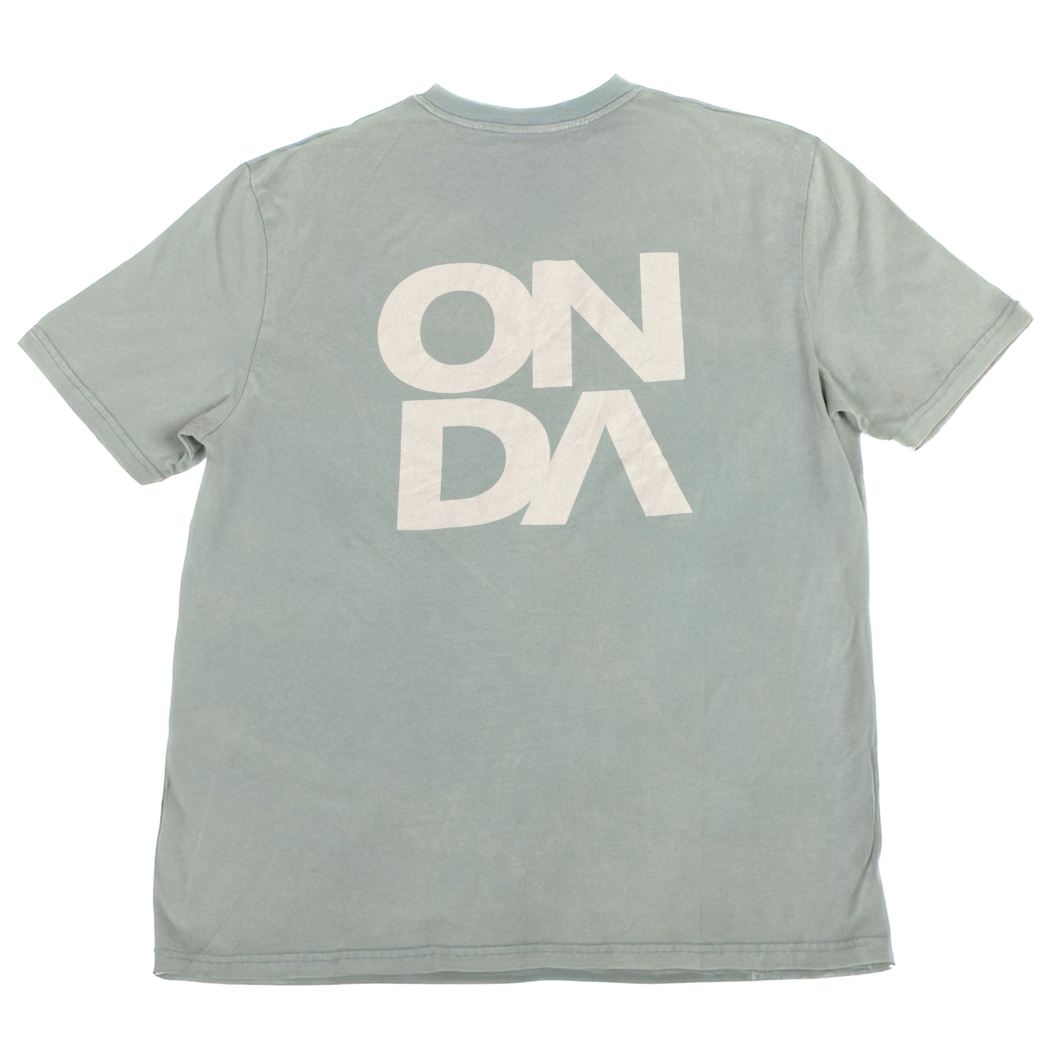 Gray t-shirt with 'ONDA' logo on a white background