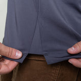 ONDA Men’s The Classic Polo – Gray Stretch