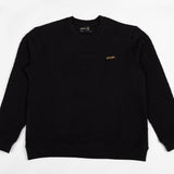 Black sweatshirt with an onda logo on a white background