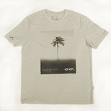 ONDA Men’s Tropic Shade T‑Shirt – White, Enzyme-Washed Cotton