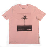ONDA Men’s Tropic Shade T‑Shirt – Salmon, Enzyme-Washed Cotton